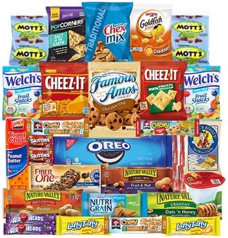 Snacks Care Package - Chips, Cookies, Candy Assortment Bundle Gift Pack and Variety Box (30 Count)