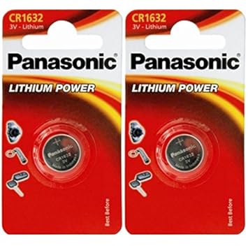 Panasonic 1632 CR1632 2 Stück Batterien Lithium 3 V