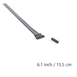 5 Pin RGBW Led Connector Extension Wire with 5 Pin