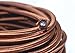 Coffee Brown 18/3 25 ft 3-wire Flat Cloth Covered Wire Antique Lamp Cord Cloth Electrical Cord 3 Core Round Cord, 18ga. Vtg Lamp Wire Antique