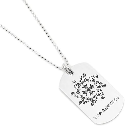 Amazon クロムハーツ ネックレス Doc La Limited Ch Shine Los Angeles ドック タグ シャイン メンズ シルバー 並行輸入品 ネックレス 通販