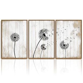 signwin 3 Piece Framed Canvas Wall Art Dandelion...