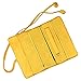 SuoSuo Jewelry Roll,Travel Jewelry Roll Bag,Silk Embroidery Brocade Jewelry Organizer Case with Tie Close,Gold