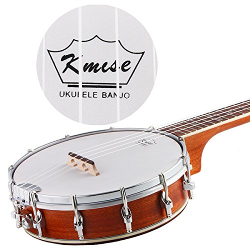 Kmise UV10406BL 4 String Banjo Ukulele Banjo lele Uke Concert 23 Inch