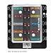 KKmoon DC12V 10 Way Blade Fuse Box Holder with LED Warning Light Kit for Car Boat Marine Trike