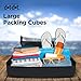 Dot&Dot Large Packing Cubes for Travel - 4 Piece Luggage Accessories Organizers