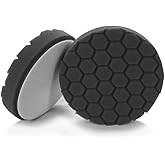 Chemical Guys BUFX_106HEX5 BUFX_106_HEX5 Hex-Logic Finishing Pad, Black (5.5 Inch Pad Made for 5 Inch Backing Plates), 1 Pad Included