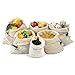 Emmazing Family Reusable Mesh Produce Bags Perfect for Grocery Shopping and Storage, Washable, Drawstring, Zero Waste, Cotton Fabric,Tare Weight Stitched on Tags. Set of 5 Bags + 1 Bonus Bag