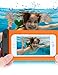 KFK Universal Waterproof Case, Cell Phone Dry Bag Pouch with Lanyard Armband for Swimming Boating Surfing for iPhone 7,7 Plus,6,6 Plus,5,5S,Samsung Galaxy S7,HTC,LG, up to 6.0 inch(Orange)