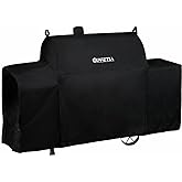UPFETIA Grill Cover for Oklahoma Joe's Longhorn Combo Smoker, Heavy Duty Waterproof Oklahoma Joe Longhorn Combo Grill Cover