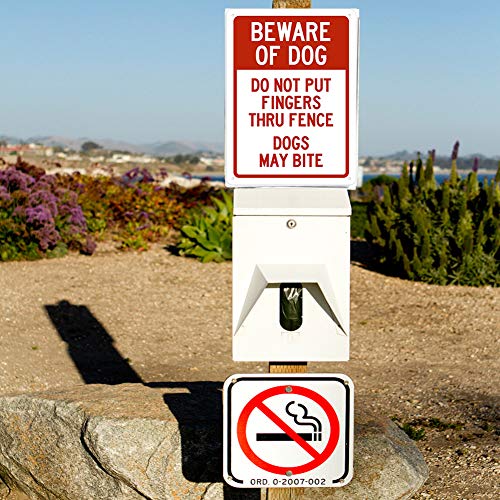 SIGNTDo Not Put Fingers Thru Fence Dogs May Bite Security Sign Outdoors Yard Signs Safety Warning Sign Wall Decorative Metal Tin Signs Size 8 X 12 Inch
