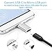 aceyoon Micro USB Male to USB Type C Female Adapter 2 Pack USB C to Android Data & Charging Conveter Compatible for ChromeBook Pixel, Nexus 6P, OnePlus 2