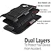 STARSHOP Lumia 640 Case, Microsoft Lumia 640 Case, [Heavy Duty] Dual Layers with Kickstand and Locking Belt Clip with Premium Screen Protector Black