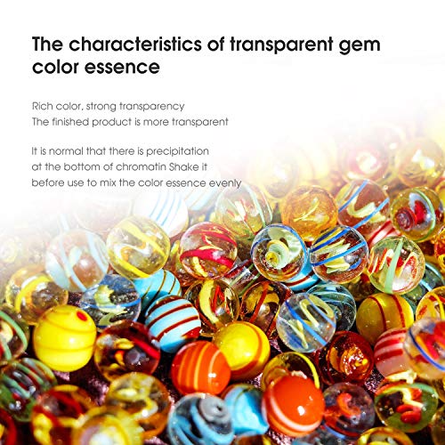 Epoxy Resin Pigment -24 Color Liquid Transparent AB Resin Colorant Highly Concentrated Resin Dye for Art and DIY Jewelry Making,10ml Each