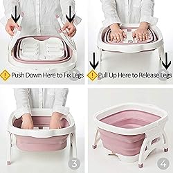 Collapsible Foot Soaking Bath Basin with Foot
