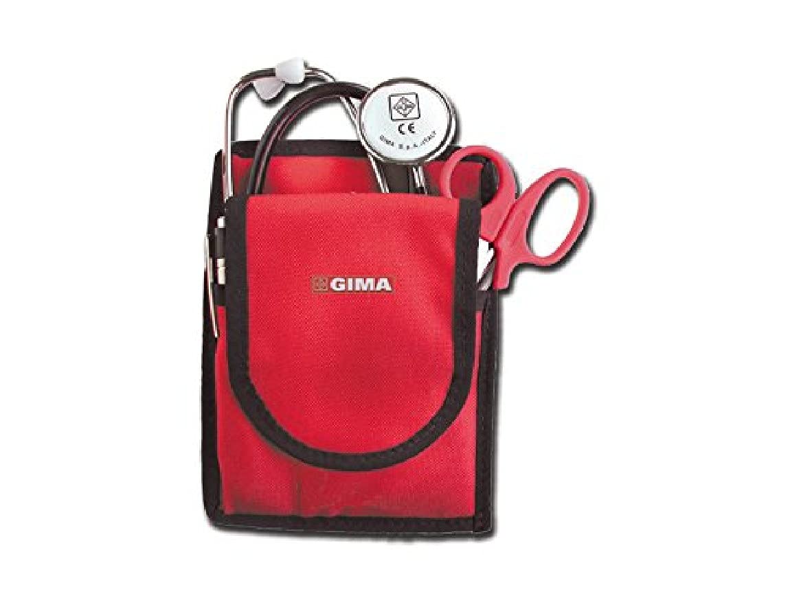 GIMA Holster, Flat Red, organizer belt pouch for emergency operators