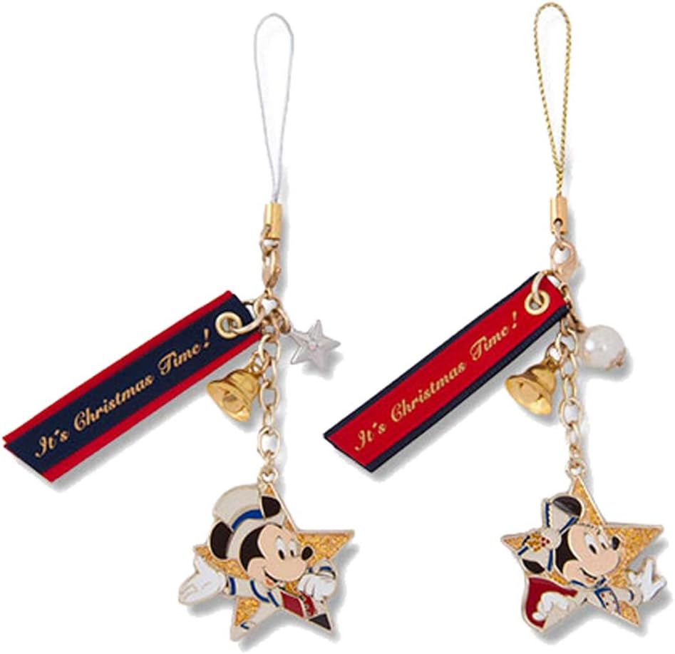 Amazon ミッキー ミニー ストラップセット イッツクリスマスタイム 19 クリスマス ディズニー グッズ お土産 東京ディズニーシー限定 アニメ 萌えグッズ 通販