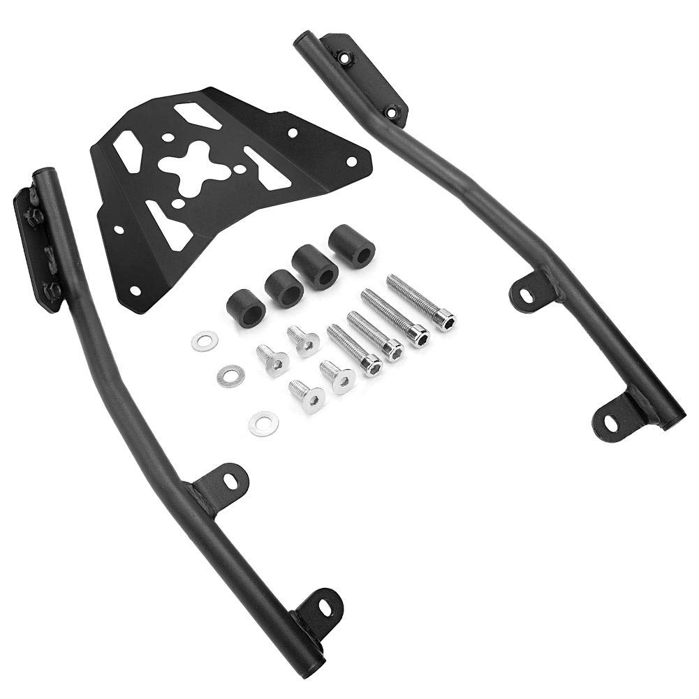 Bigking Motorcycle Luggage Rack, Motorcycle Rear Luggage Rack Shelf Carrier Support Fits for Z650 17