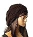 JOVANA New Arrival Top Fashion Winter Warm Women Lady Yong Girls Baggy Beret Chunky Knit Knitted Braided Beanie Hat Ski Cap Crochet Knitted Hat Knitted Crochet Oversized Slouch Hat for Women (Brown)