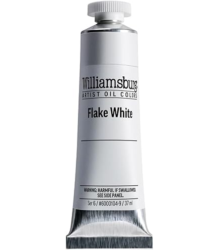 絵画 White world-oli paint Amazon.com: Williamsburg Artist Oil Colors, Flake White, 37 ml