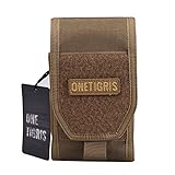 OneTigris Large Smartphone Pouch for 5.5" Phone with Otterbox or Survivor Case (Coyote Brown)