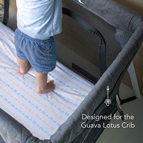 100 Organic Cotton Sheets for The Guava Lotus Travel Crib (Set of 2