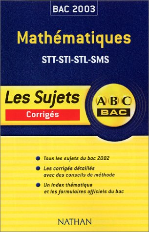Mathématiques, STT-STI-STL-SMS