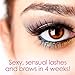 Eyelash and Eyebrow Growth Serum Enhancer - Fuller, Longer, Sronger and Darker Eyelashes - Easy to Use and Clinically Proven (0.34 oz)
