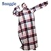 SNUGGIE- The Original Wearable Blanket That Has Sleeves, Warm, Cozy, Super Soft Fleece, Functional Blanket with Sleeves & Pockets for Adult, Women, Men, As Seen On TV- Plaid