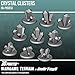EnderToys Crystal Clusters, Terrain Scenery for Tabletop 28mm Miniatures Wargame, 3D Printed and Paintable
