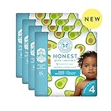 The Honest Company Baby Diapers with Trueabsorb Technology, Extra Guac, Size 4, 92 Count