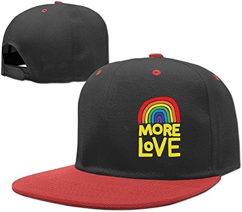 Children's More Love Rainbow Snapback Hip Hop Hat Baseball Cap