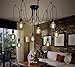 Edison Bulb - Elfeland 60W Vintage Antique Style Incandescent Light Bulbs - Squirrel Cage Filament - Classic Amber Glass - G80 - E26/E27 Medium Base - Dimmable - 4 Pack