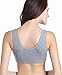 CAKYE Women's Maternity Nursing Bra for Sleep and Breastfeeding 3 Pcs/Pack (Small/34B,34C,34D, Black/Gray/Light Green)