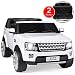 Best Choice Products Kids 12V 2-Seater Licensed Land Rover Ride On w/ RC, Lights/Sounds, MP3, White
