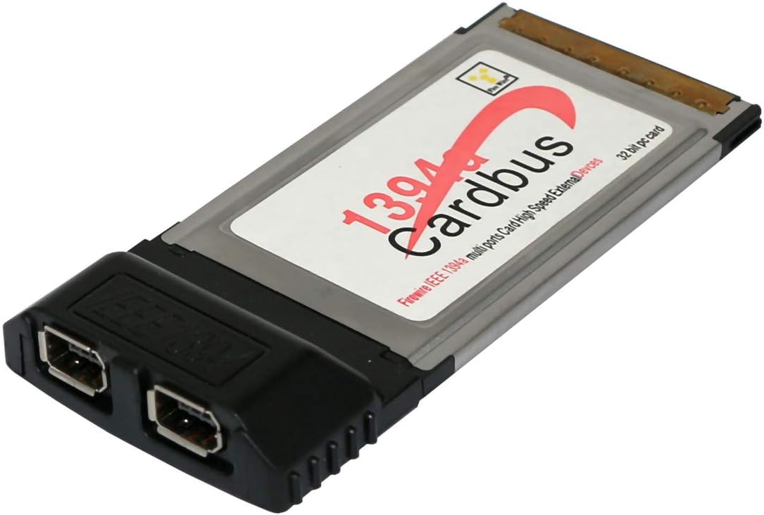 JMT 2 Port 6 Pin 1394A IEEE 1394 CardBus Card 54mm Laptop FireWire Card