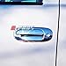 A-PADS 4 Chrome Door Handle Covers for Dodge DAKOTA 1997-2004 & DURANGO 1998-2003 - WITH Passenger Keyhole