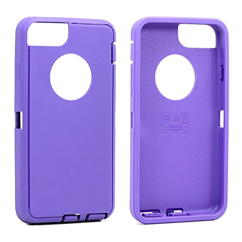 Replacement TPE Silicone Skin for Otterbox Defender Series Case Cover For Apple iPhone 6/iPhone 6s 4.7 inch (Purple Skin)