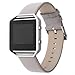 Henoda 23mm Genuine Leather Bands Bracelet Compatible with Fitbit Blaze (Oxford Tan, S/P Size)