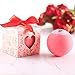 Bath Bombs Rainbow Color in Love Gift Box-Bubble Bath-Extra Large Ball(5.3Oz)-Handmade-Natural Essential Oils/Ultra Lush SPA Fizzies (rings)