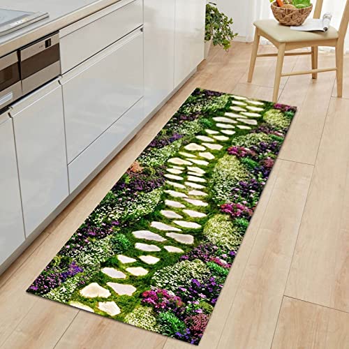 HIYOUGO Runners for Hallways, Non Slip Washable Long Kitchen Runner Rug, Abstract Geometric Modern Pattern Floor Carpet for Entryway Front Porch Bedroom (Color : E, Size : 60X300CM)