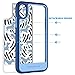 BENTOBEN iPhone Xs Case (2018), iPhone X Case 2 in 1 Hybrid Hard PC Flexible TPU Slim Shockproof Detachable Clear Back Protective Phone Case Cover for iPhone Xs 2018 / iPhone X / 10 2017, Clear/Blue