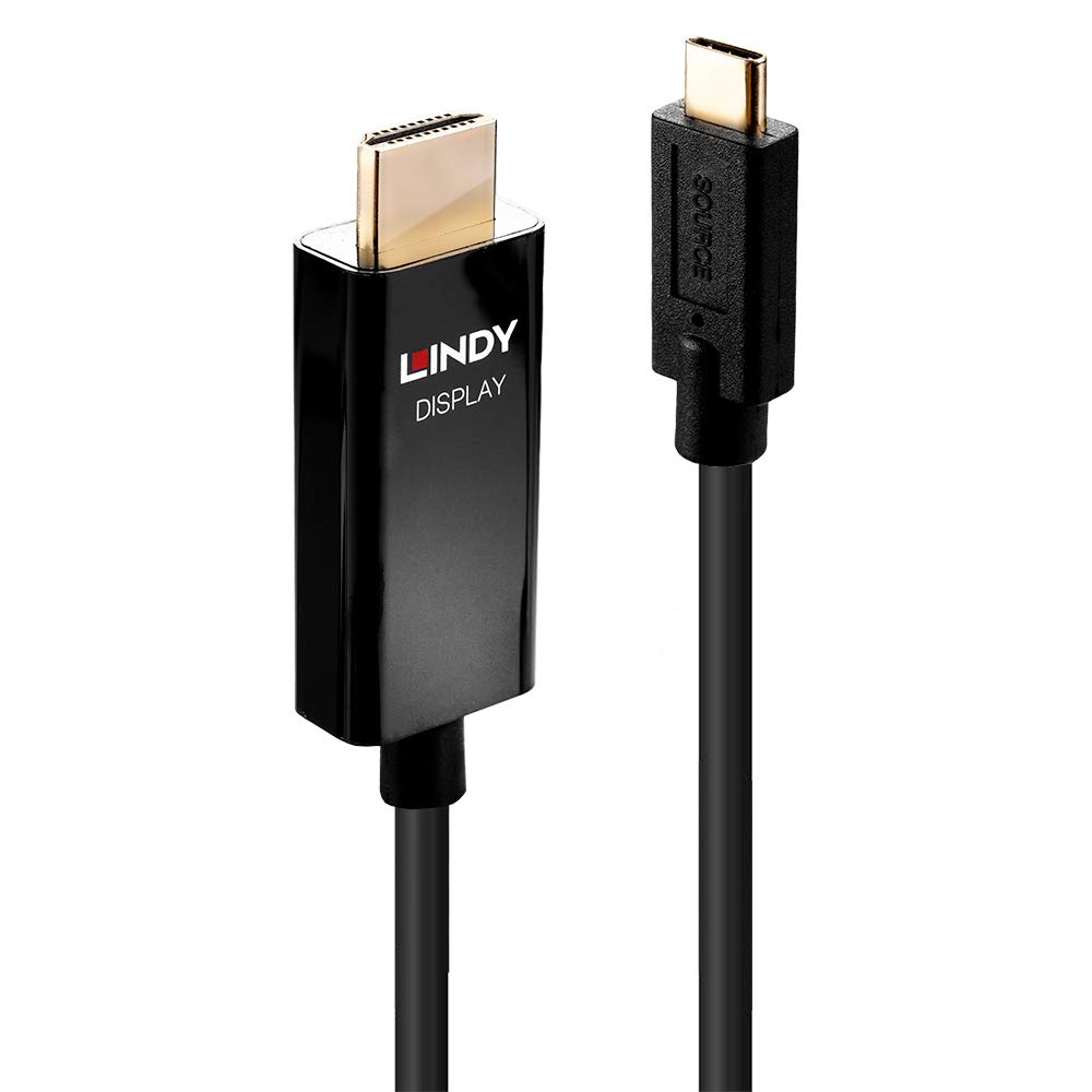 LINDY 1m USB Type C to HDMI 4K60 Adapter Cable with HDR
