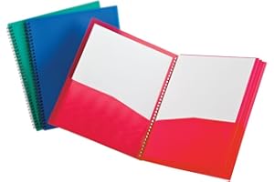 Oxford Pocket Folder Organizer, 8-Compartment Plastic, Letter Size, Assorted Colors, Holds 200 Sheets, Transparent Pockets, D