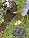 Easy No- Dig, Pound-in, Interlocking Landscaping Edging Kit 8" Tall, 20' Long