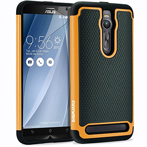 COVRWARE Asus Zenfone 2 Case - [ Armor Defender] Dual Layer [ Shockproof ] Protective Case [ Screen Protector ]Will Not Fit Asus Zenfone 2E (AT&T) - Orange