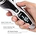 NPET Electric Shaver for Men, USB Rechargeable Electric Razor, IPX7 Waterproof Wet & Dry Rotary Cordless shavers with Pop-up Beard Trimmer - Silver Black