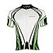 Twotwowin Mens Short Sleeve Full Zip Cycling Jersey. Bike Shirt 3 Pocket Breathable Quick Dry 100% Polyester Mesh Reflective Night Time Strips (L Recommend 1 Size Up)