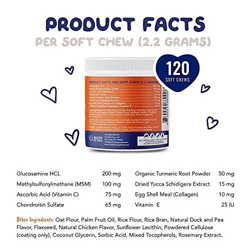 Healthy Dog World Glucosamine for Dogs Advanced Joint Supplement Plus