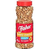 Fisher Snack Honey Roasted Dry Roasted Peanuts, 14